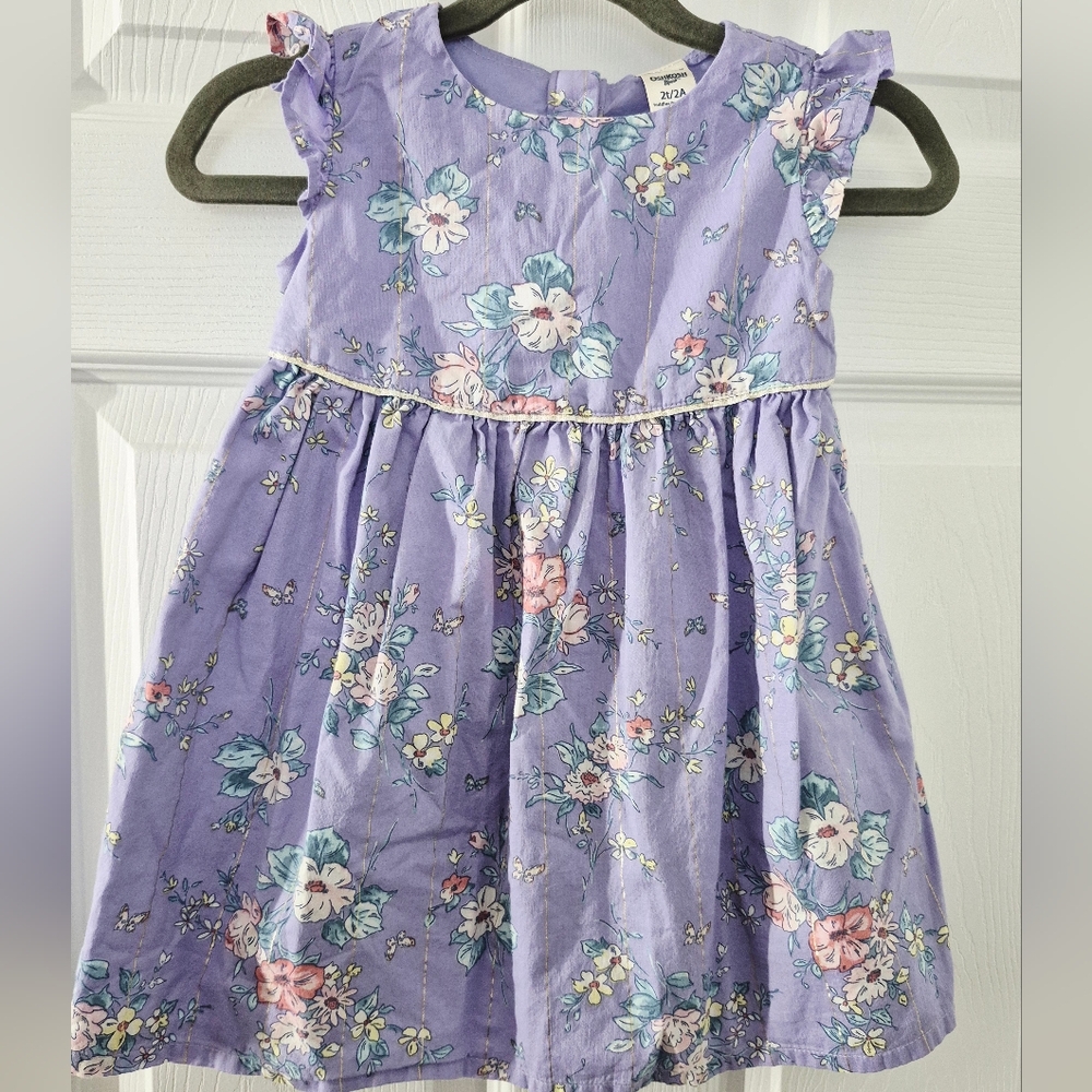 OshKosh B'gosh Floral Kids Dress 2T Toddler Girls Flowers Play Party Everyday